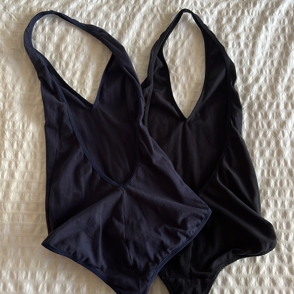 2 American Apparel Halter Body Suit Bundle - Picture 2 of 4